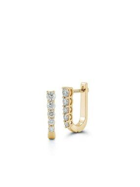 Dana Rebecca Designs Ava Bea Diamond Medium Graduating U Hoops